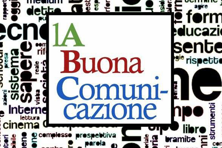 Lettering con al centro la scritta " la buona comunicazione"