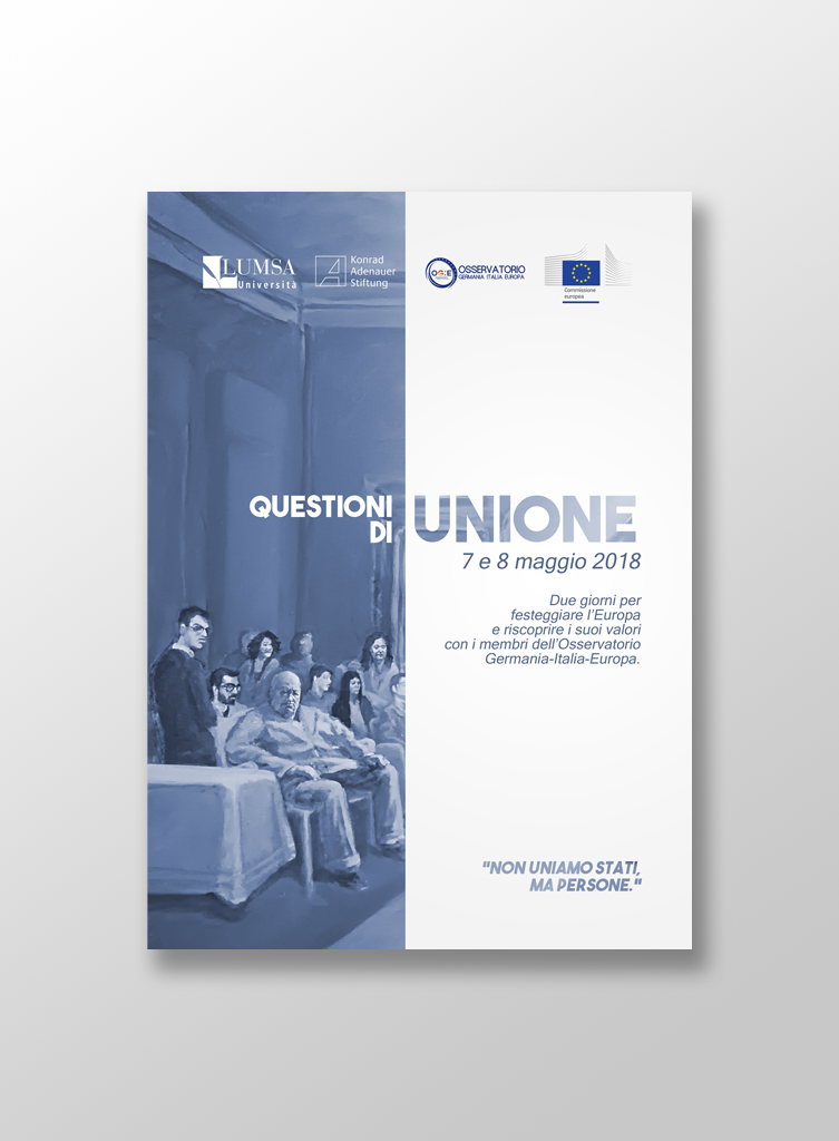 Mocup brochure "Questioni di unione"