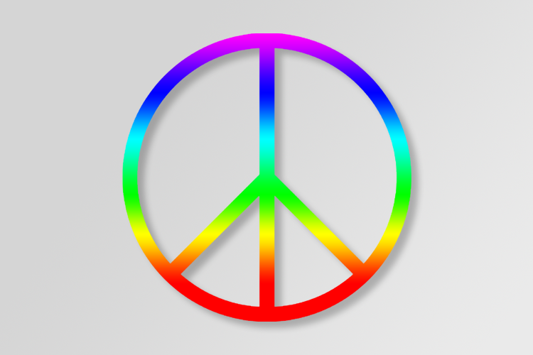 Cerchio colorato, simbolo della pace